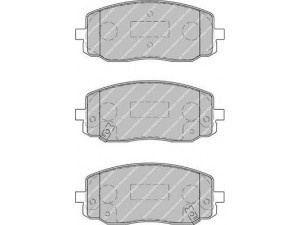 FERODO FSL1783 stabdžių trinkelių rinkinys, diskinis stabdys 
 Techninės priežiūros dalys -> Papildomas remontas
581010XA01, 581010XA10, 5810107A10