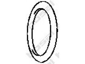 BOSAL 255-878 guminė juosta, išmetimo sistema 
 Išmetimo sistema -> Surinkimo dalys -> Atskiros surinkimo dalys -> Guminė juosta
676184