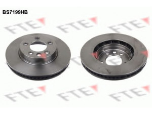 FTE BS7199HB stabdžių diskas 
 Stabdžių sistema -> Diskinis stabdys -> Stabdžių diskas
7L6 615 301 D, 7L6 615 301 J, 955 351 401 40