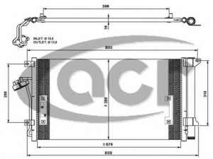 ACR 300686 kondensatorius, oro kondicionierius 
 Oro kondicionavimas -> Kondensatorius
4L0260401, 4L0260401A, 95557311100