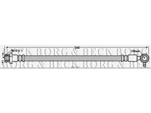 BORG & BECK BBH7810 stabdžių žarnelė 
 Stabdžių sistema -> Stabdžių žarnelės
NA75-43-820A, NA75-48-820