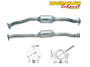MAGNAFLOW 85851 katalizatoriaus keitiklis 
 Išmetimo sistema -> Katalizatoriaus keitiklis
855063, 855088, 855183