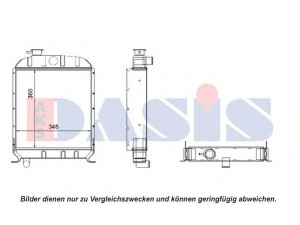 AKS DASIS 440506N radiatorius, variklio aušinimas