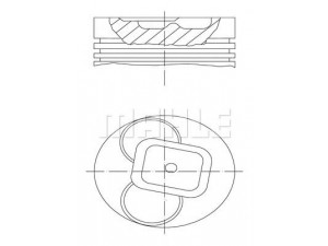 MAHLE ORIGINAL 629 12 00 stūmoklis 
 Variklis -> Cilindrai/stūmokliai
8-94340620-2