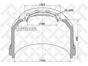 STELLOX 85-00009-SX stabdžių būgnas
1064022300