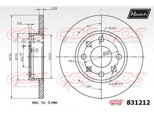 MAXTECH 831212.6060 stabdžių diskas 
 Stabdžių sistema -> Diskinis stabdys -> Stabdžių diskas
5 69 013, 5 69 020, 5 69 030, 90008005