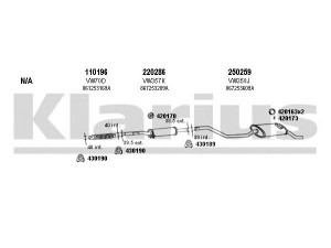KLARIUS 930506E išmetimo sistema 
 Išmetimo sistema -> Išmetimo sistema, visa