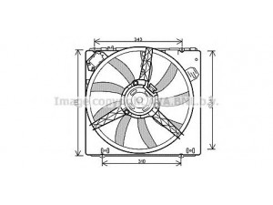AVA QUALITY COOLING RT7540 ventiliatorius, radiatoriaus 
 Aušinimo sistema -> Oro aušinimas
7701046764, 7701046845, 7701047238
