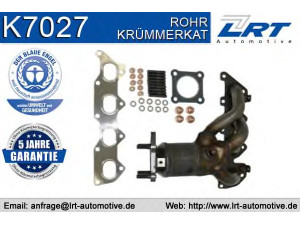 LRT K7027 kolektoriaus katalizatorius 
 Išmetimo sistema -> Kolektorius
036253052CX, 036253052CX