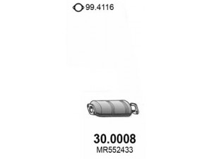 ASSO 30.0008 katalizatoriaus keitiklis 
 Išmetimo sistema -> Katalizatoriaus keitiklis
MR552433