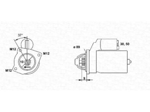 MAGNETI MARELLI 943241015010 starteris 
 Elektros įranga -> Starterio sistema -> Starteris
1280000040, R20118400A, R20118400AES