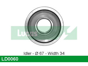 LUCAS ENGINE DRIVE LD0060 įtempiklio skriemulys, paskirstymo diržas