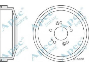 APEC braking DRM9942 stabdžių būgnas 
 Stabdžių sistema -> Būgninis stabdys -> Stabdžių būgnas
OK552-26-251A, OK56A-26-251A