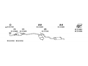 HJS Re_129 išmetimo sistema 
 Išmetimo sistema -> Išmetimo sistema, visa