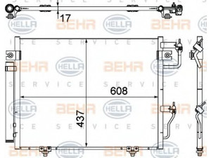 HELLA 8FC 351 307-371 kondensatorius, oro kondicionierius 
 Oro kondicionavimas -> Kondensatorius
7812A156
