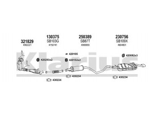 KLARIUS 750135E išmetimo sistema
