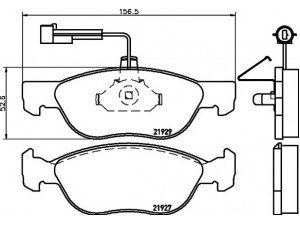 HELLA PAGID 8DB 355 008-321 stabdžių trinkelių rinkinys, diskinis stabdys 
 Techninės priežiūros dalys -> Papildomas remontas
9947776, 9950637, 71753043, 71770955