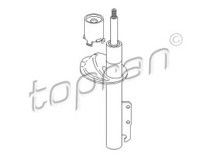TOPRAN 301 044 amortizatorius 
 Pakaba -> Amortizatorius
1 015 789, 1 015 791, 5 031 013