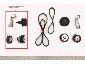 FAI AutoParts TBK160 paskirstymo diržo komplektas 
 Techninės priežiūros dalys -> Papildomas remontas
036198119, 036198119B, 036109243A