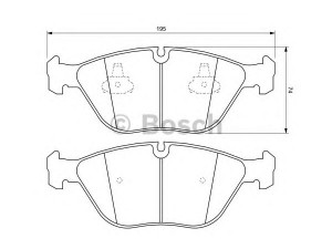 BOSCH 0 986 424 649 stabdžių trinkelių rinkinys, diskinis stabdys 
 Techninės priežiūros dalys -> Papildomas remontas
8D0 698 151 D, 8N0 698 151 D, 34 11 1 162 884