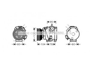 AVA QUALITY COOLING TOK449 kompresorius, oro kondicionierius 
 Oro kondicionavimas -> Kompresorius/dalys
883102B660