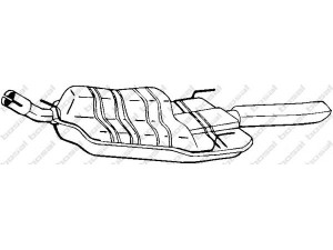 BOSAL 185-571 galinis duslintuvas 
 Išmetimo sistema -> Duslintuvas
8 52 959, 90469586, 8 52 959, 90469586