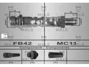 MAL? 80216 stabdžių žarnelė 
 Stabdžių sistema -> Stabdžių žarnelės
BP4L43980E, 30683332