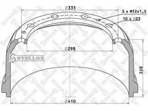 STELLOX 85-00015-SX stabdžių būgnas 
 Stabdžių sistema -> Būgninis stabdys -> Stabdžių būgnas
3054210001, 3834230201