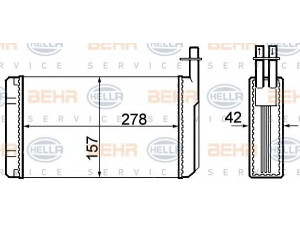 HELLA 8FH 351 308-661 šilumokaitis, salono šildymas 
 Šildymas / vėdinimas -> Šilumokaitis
40 70 728, 45 42 981, 50 46 362