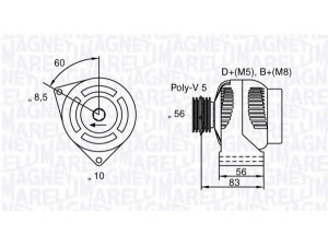 MAGNETI MARELLI 063341740010 kintamosios srovės generatorius 
 Elektros įranga -> Kint. sr. generatorius/dalys -> Kintamosios srovės generatorius
57054P, 57055P, 57055Q, 57055Y