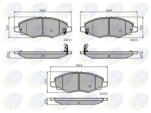 COMLINE CBP31508 stabdžių trinkelių rinkinys, diskinis stabdys 
 Techninės priežiūros dalys -> Papildomas remontas
044650K130