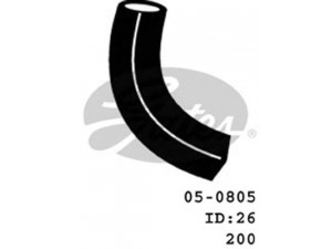 GATES 05-0805 radiatoriaus žarna
17851-60A00, 17851-85C00
