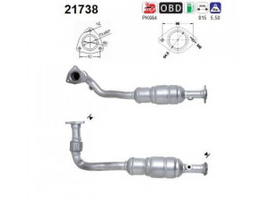 AS 21738 katalizatoriaus keitiklis 
 Išmetimo sistema -> Katalizatoriaus keitiklis
5854357, 854136