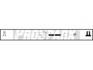 STANDARD OES1263 uždegimo laido komplektas 
 Kibirkšties / kaitinamasis uždegimas -> Uždegimo laidai/jungtys
MD322765