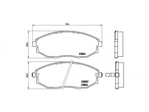 BREMBO P 10 007 stabdžių trinkelių rinkinys, diskinis stabdys 
 Techninės priežiūros dalys -> Papildomas remontas
96475027, 96952179