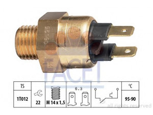 FACET 7.5064 temperatūros jungiklis, radiatoriaus ventiliatorius 
 Aušinimo sistema -> Siuntimo blokas, aušinimo skysčio temperatūra
13 64 2 72, 61 31 1 357 073, 61 31 1 364 272