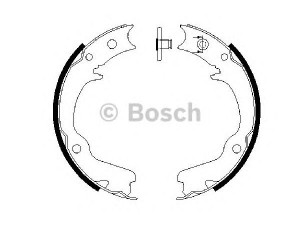 BOSCH 0 986 487 681 stabdžių trinkelių komplektas, stovėjimo stabdis 
 Stabdžių sistema -> Rankinis stabdys
26298 AA020, 26698 AC000