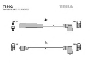 TESLA T756G uždegimo laido komplektas 
 Kibirkšties / kaitinamasis uždegimas -> Uždegimo laidai/jungtys
3727286