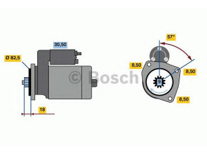 BOSCH 0 001 312 108 starteris 
 Elektros įranga -> Starterio sistema -> Starteris