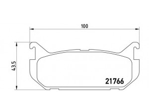 BREMBO P 24 036 stabdžių trinkelių rinkinys, diskinis stabdys 
 Techninės priežiūros dalys -> Papildomas remontas
3868298, 3898005, F42Z2200A, G5Y52643Z