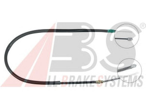 A.B.S. K12296 trosas, stovėjimo stabdys 
 Stabdžių sistema -> Valdymo svirtys/trosai
7700 823 689