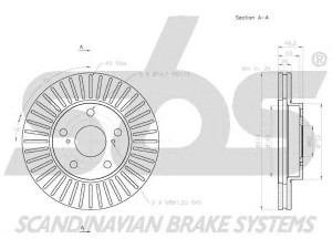 sbs 18153145120 stabdžių diskas 
 Dviratė transporto priemonės -> Stabdžių sistema -> Stabdžių diskai / priedai
4351202180, 4351212690, 43512YZZAC