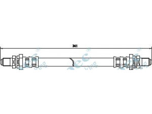 APEC braking HOS3285 stabdžių žarnelė 
 Stabdžių sistema -> Stabdžių žarnelės
1027745, 6125910, 6126854, 6132910