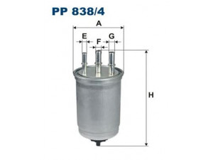 FILTRON PP838/4 kuro filtras 
 Techninės priežiūros dalys -> Papildomas remontas
1137026, 1230645, 1480561, 1532171