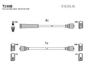 TESLA T290B uždegimo laido komplektas 
 Kibirkšties / kaitinamasis uždegimas -> Uždegimo laidai/jungtys
5967.A6, 5967.K0