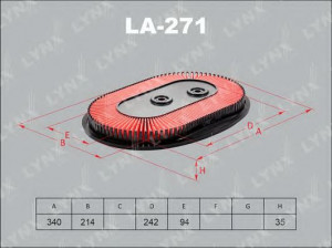 LYNXauto LA-271 oro filtras 
 Techninės priežiūros dalys -> Techninės priežiūros intervalai
16546-64J02, AY120-NS006, V9112-N102