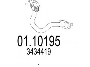 MTS 01.10195 išleidimo kolektorius 
 Išmetimo sistema -> Išmetimo vamzdžiai
3434419