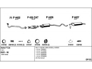 FENNO OP153 išmetimo sistema 
 Išmetimo sistema -> Išmetimo sistema, visa