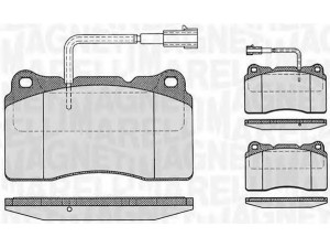 MAGNETI MARELLI 363916060121 stabdžių trinkelių rinkinys, diskinis stabdys 
 Techninės priežiūros dalys -> Papildomas remontas
77362722