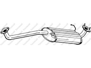 BOSAL 281-211 vidurinis duslintuvas 
 Išmetimo sistema -> Duslintuvas
58 52 171, 58 52 939, 97111397